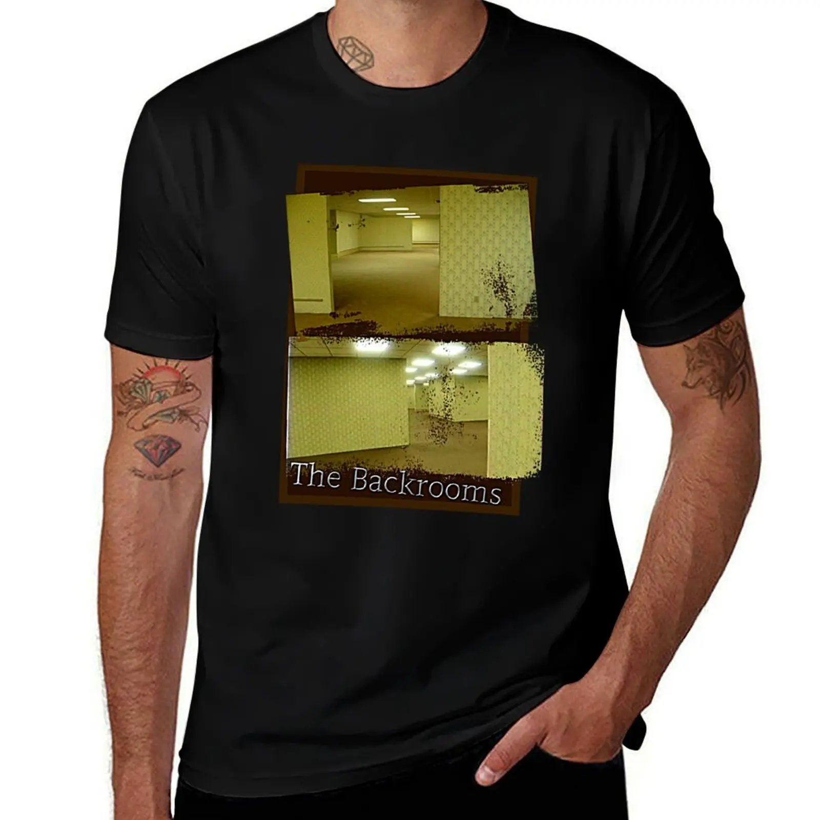 

The Backrooms T-Shirt man graphic t shirt t shirt men 100% cotton luxury brand T-Shirt