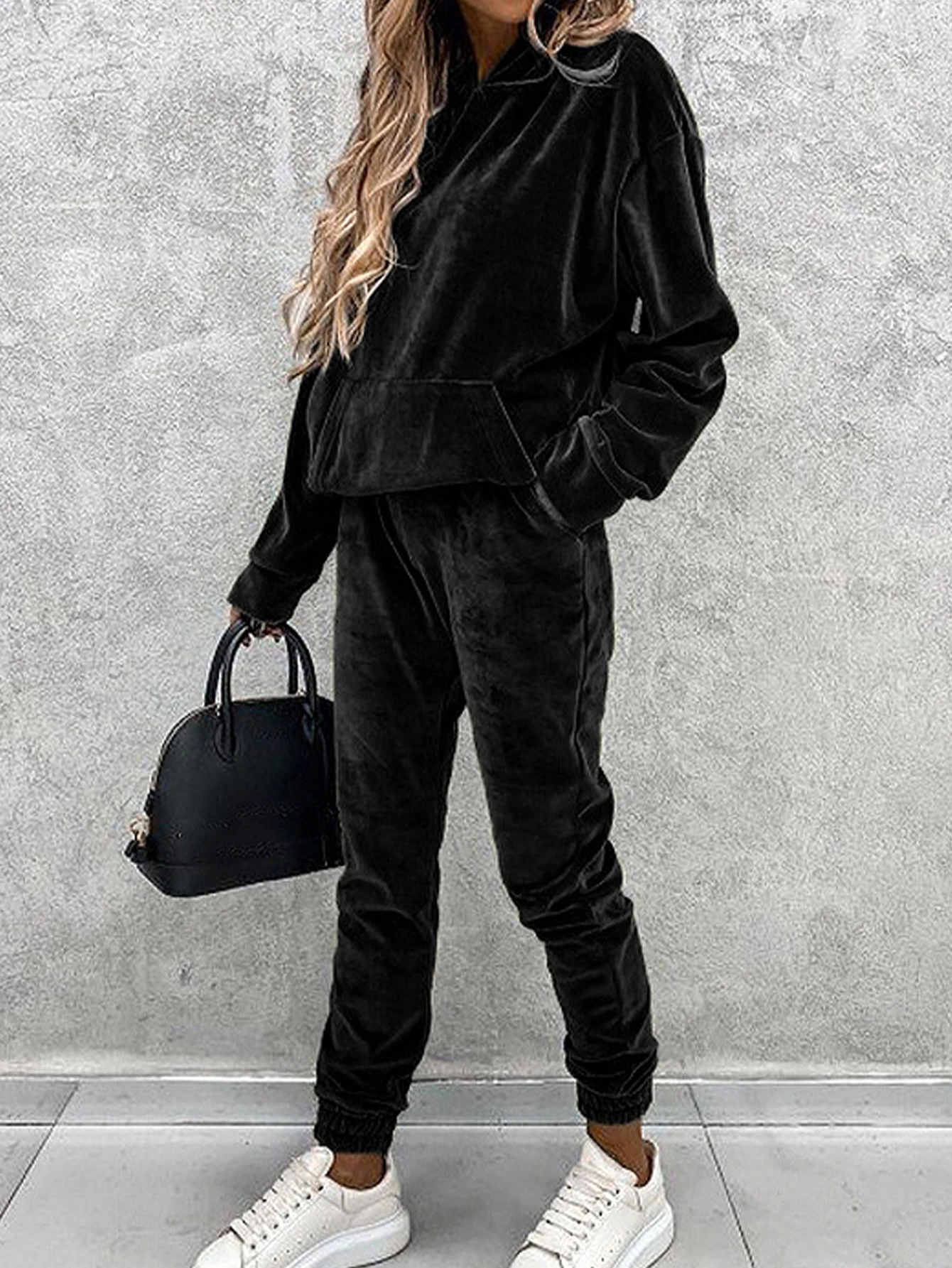 Casual fit pakbroekenset zonder decoratie Modestijl lange damesbroekoutfit