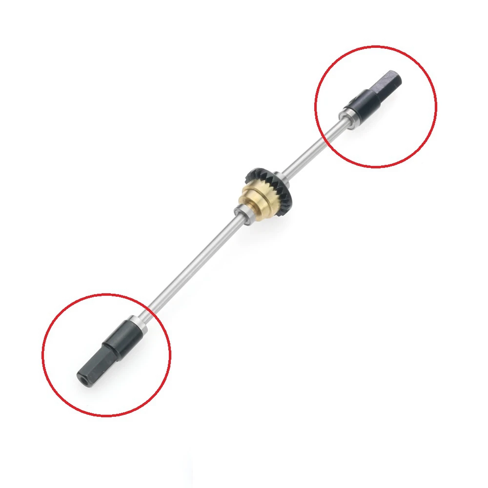 Новый 4-комп. металлический вал заднего моста для WPL D12 C14 C24 C34 B14 B24 C16 B36 MN D90 MN99S, детали для обновления радиоуправляемого автомобиля, аксессуары