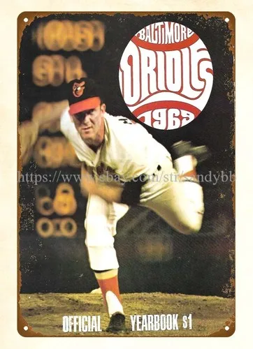 1969 baseball  Yearbook metal tin sign plaque on the wall decor