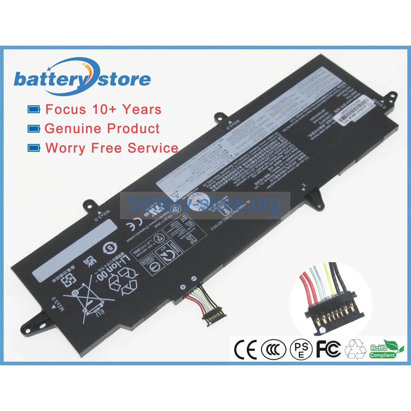 Genuine Original Laptop Batteries for 5B10W51824,5B10W51859,SB10W51948,L20D3P72,SB10W51960,5B10W51825,11.52V,4 Cell