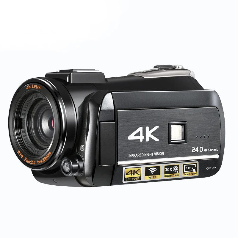 YYHC-Super 4k digital video camera 24 mega pixels digital camcorder with 30x zoom and 3.0'' touch display