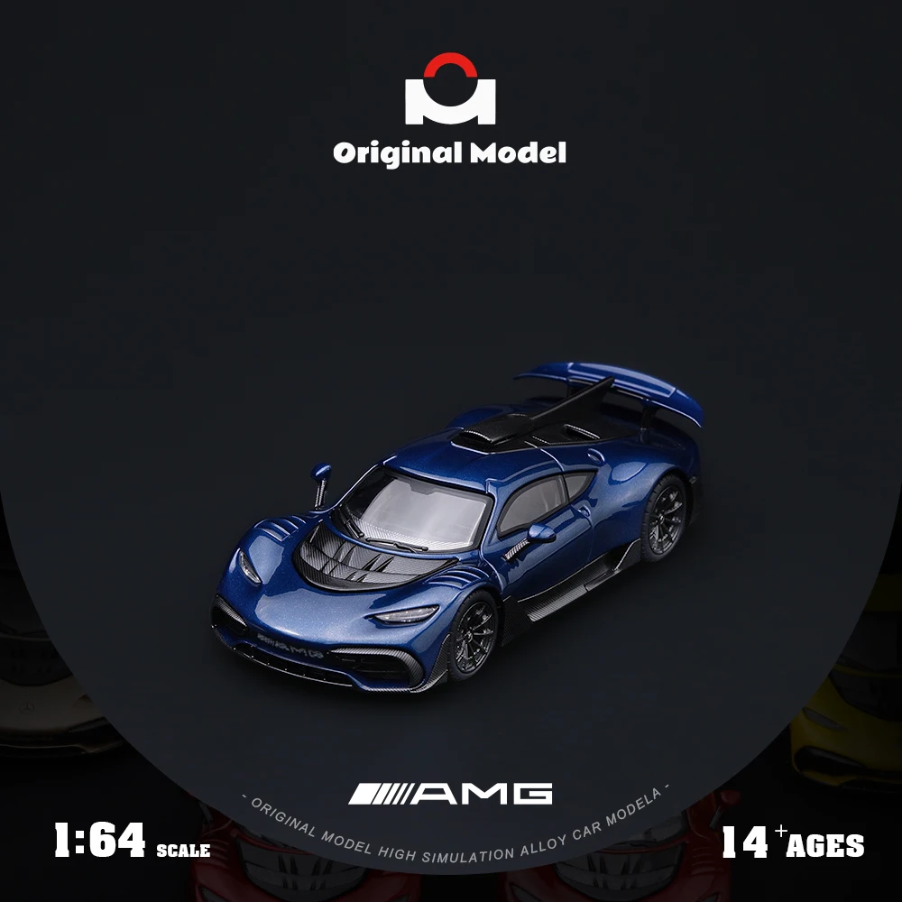 Pre-order*Original Model 1/64 AMG One Pearlescent Dark Blue Diecast Car Model Miniature Vehicle Collection Display Gift