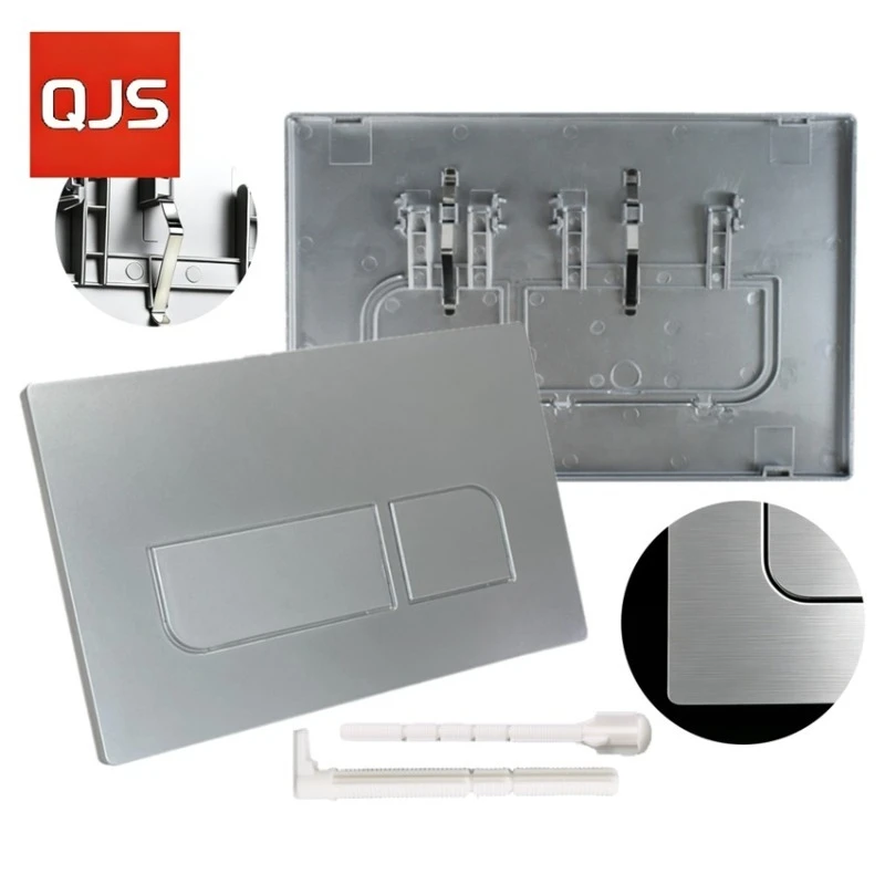 

Панель двойного смыва, совместимая с серией Sigma-all, кнопка смыва Samba для скрытого бачка Up300, кнопки для унитаза, матовое серебро