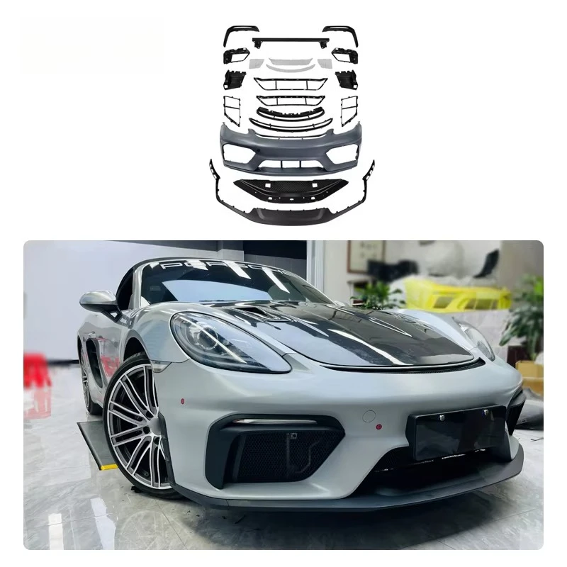 

Car Bodykit 2016-2023 982 Front Bumper Upgrade to GT4RS Full Body Kits for PorscheS 718 Cayman Boxster