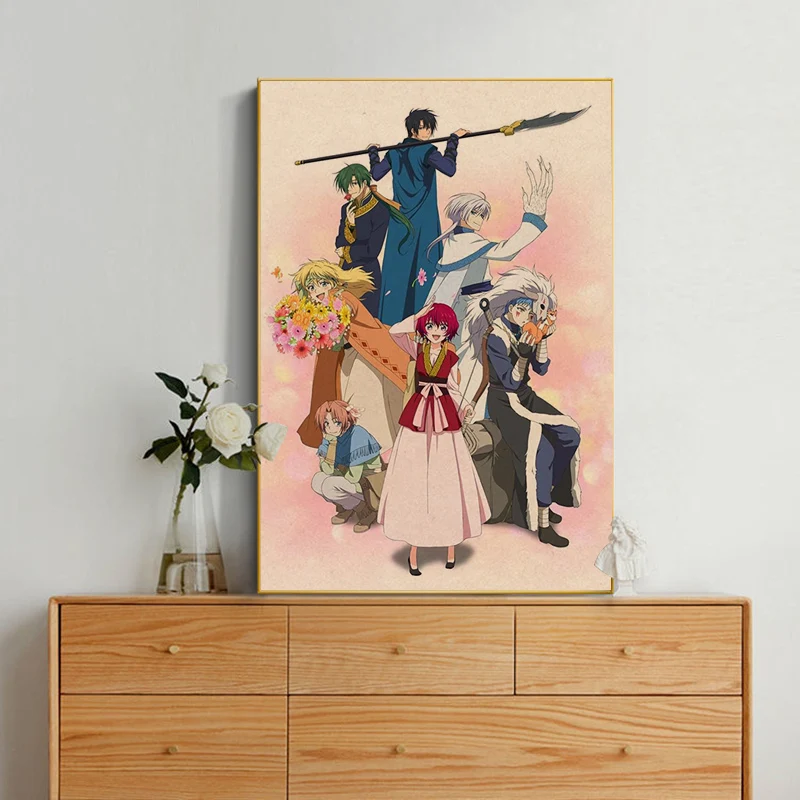 Yona Of The Dawn Anime Retro Kraft Paper Poster Vintage Room Bar Cafe Decor Decor Art Wall Stickers