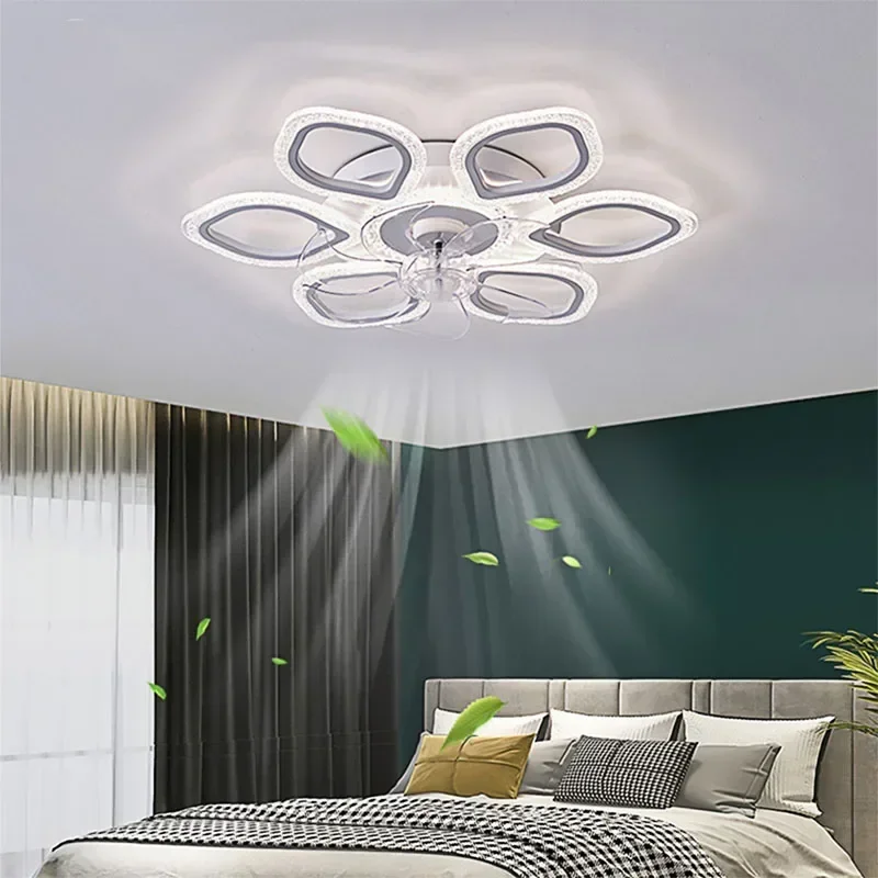 New Modern Ceiling Fan with Led Light for Living Room Bedroom Dining Light Torch Multipoin Ventilador DeTecho Ceiling Fans Light