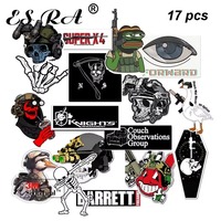 Tactical Stickers Sets  17Pcs/Set Ca  Pegatinas Motor Laptop Decals Waterproof Vinyl for Suitcase Bottle  Journal Decorate Gift