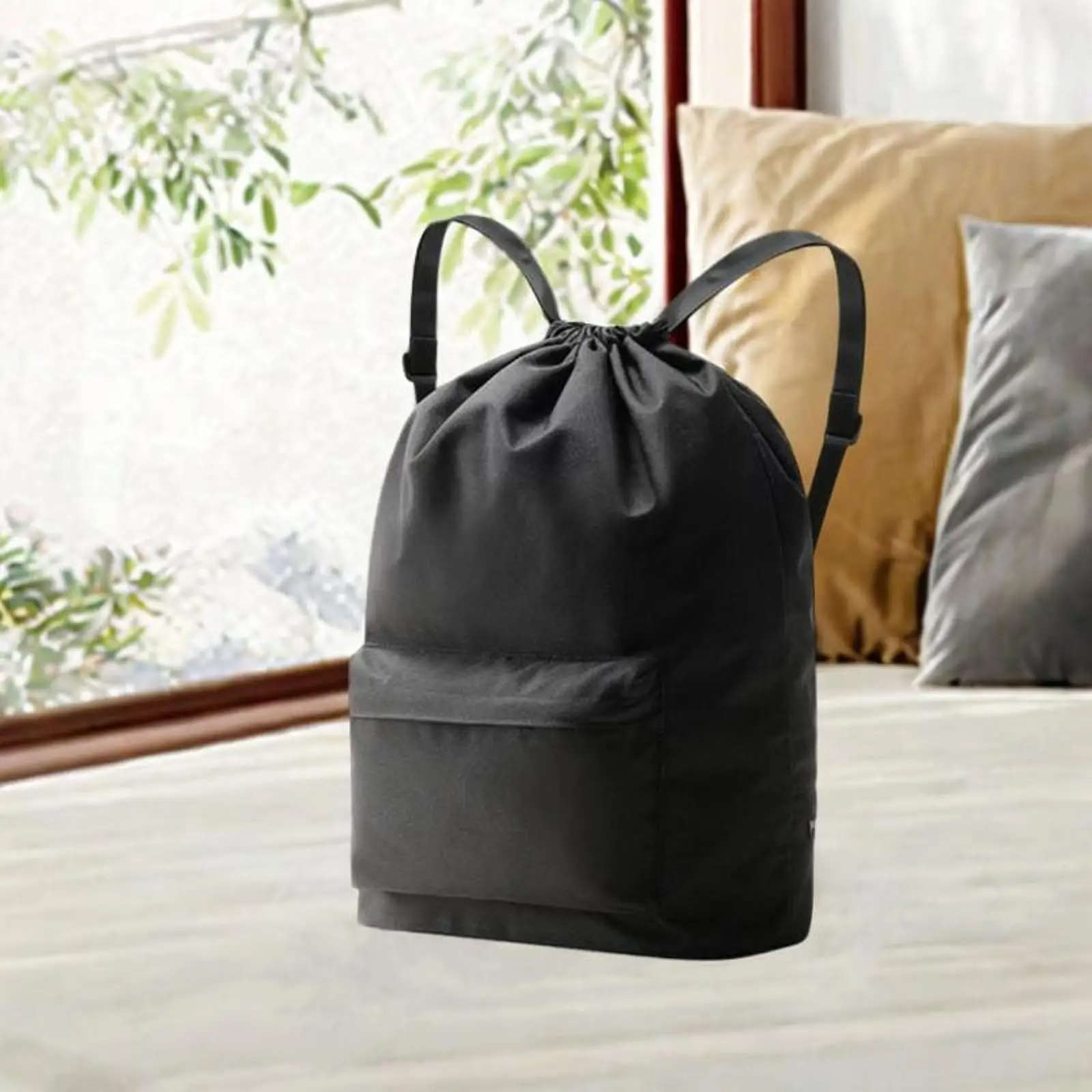 Drawstring Backpack Portable Casual for Women Men Waterproof Sports Gym Sack for Trips Outdoor Activities Street Hiking Shopping