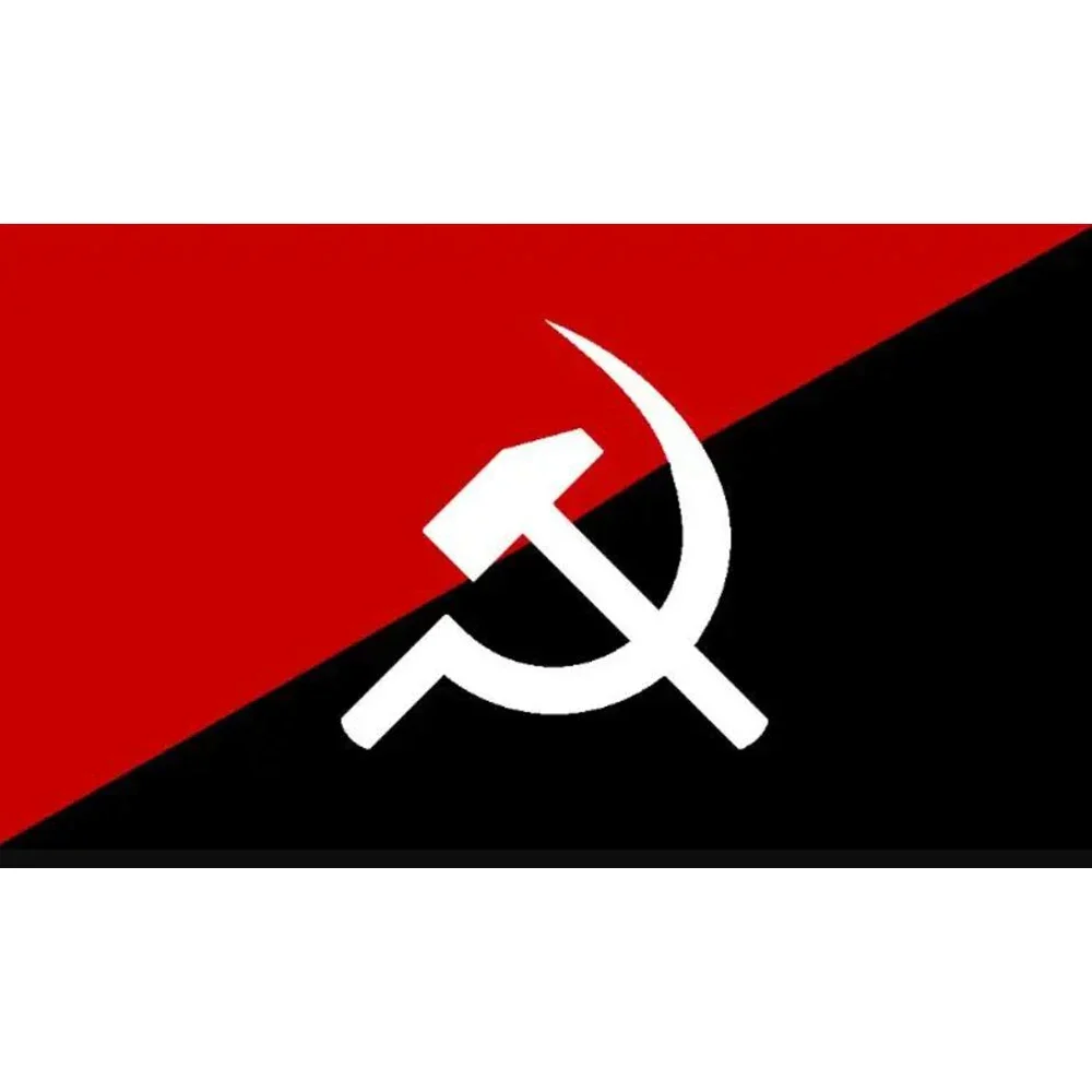 2X3FT communist flag with Anarchy Anarcho flag 3x5ft banners