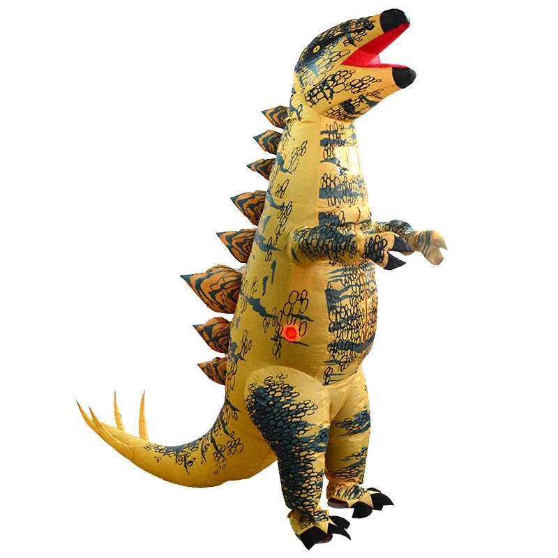 

Halloween Stegosaur Dinosaur Inflatable Mascot Costumes Jurassic Cosplay Party for Adult Kids Cartoon Dress Outfits Carnival