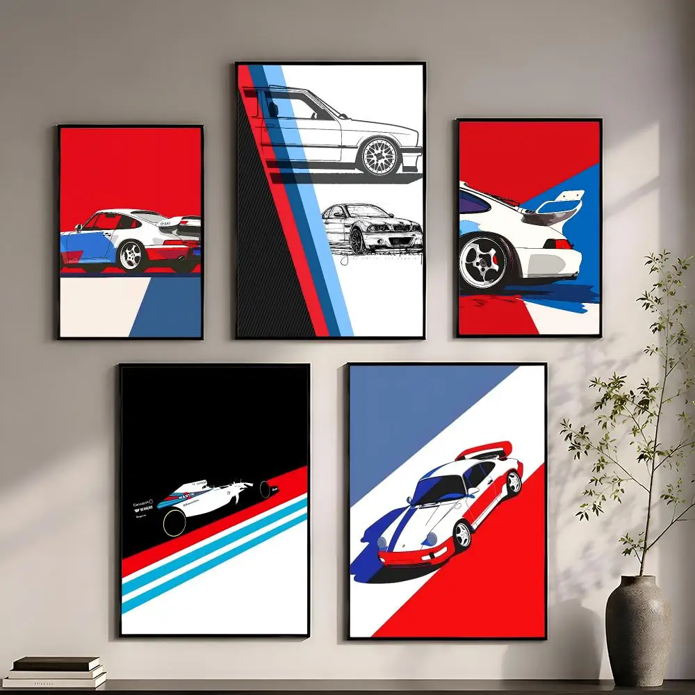 Car Cool M-MartiniES Poster Perfect Sticker Self Adhesive for Office Home Theater Wall Art Decor Fancy Gift