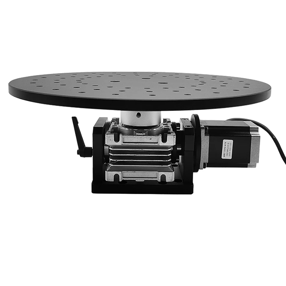 Electric 360° Rotary Turntable Precision Rotating Platform Diameter 300MM Workbench With speed controller and foot switch