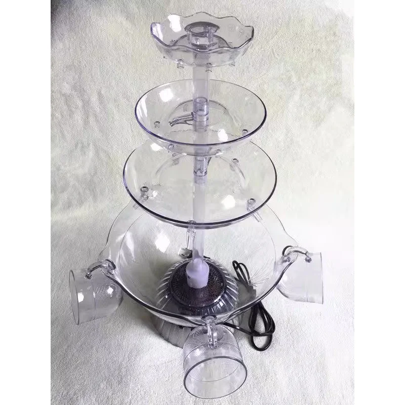 3-Tier Wine Champagne Party Fountain Red Wine Dispenser Juice Drink Beer Waterfall Machine 110V/ 220V