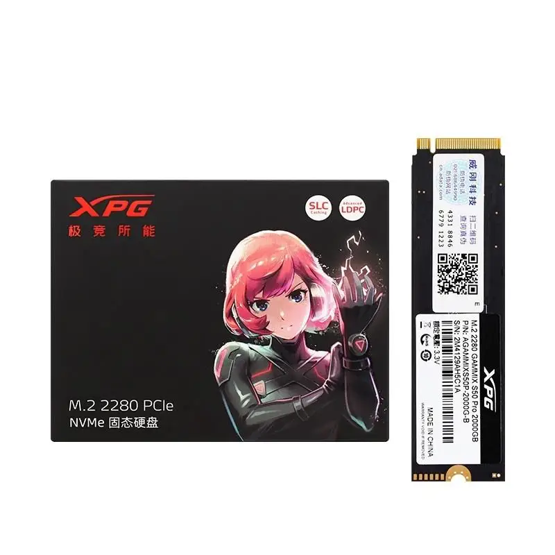 Top XPG GAMMIX S50 PRO 500GB 1TB 2TB XPG GAMMIX M2 PCIe Gen4x4 M.2 2280 Internal Solid State Disk For Laptop Desktop PC