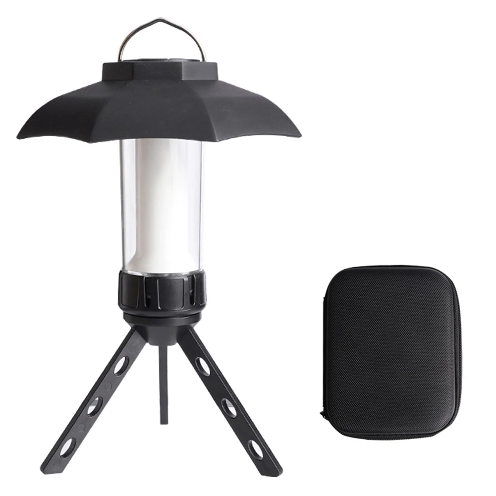 

Type-C Rechargeable 200LM Atmosphere Light 3000mAh Outdoor Tent Lamp Tripod Lampshade Hook Camping Lantern Accessories