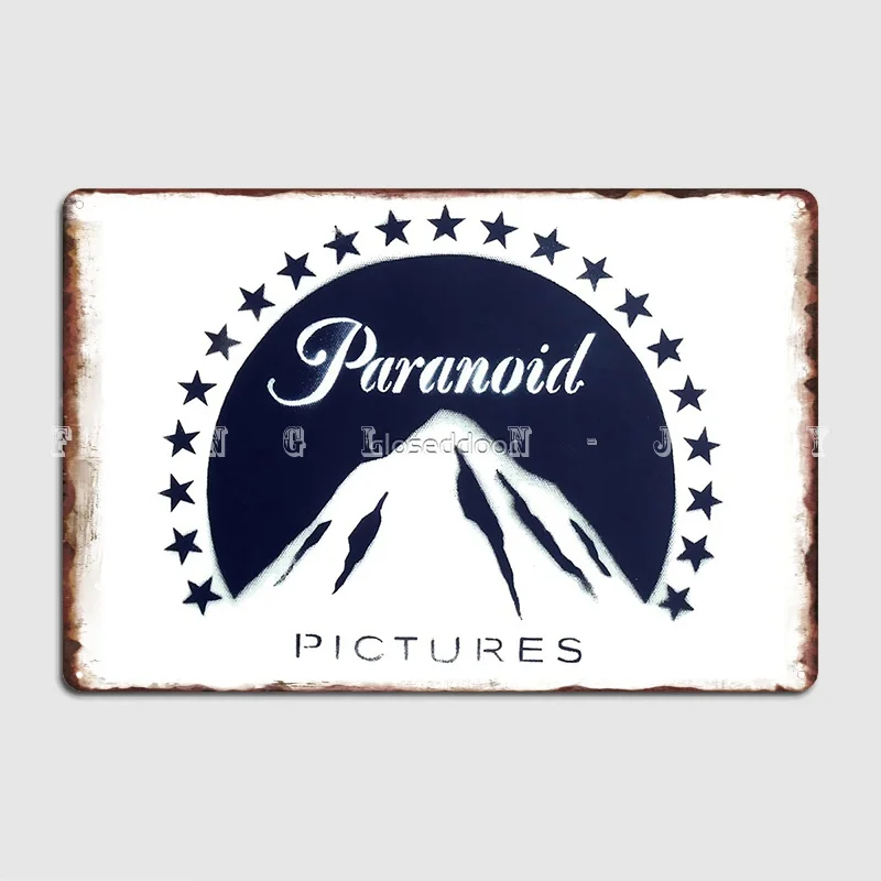 

Banksy Paranoid Pictures Poster Metal Plaque Wall Decor Mural Pub Retro Tin Sign Poster