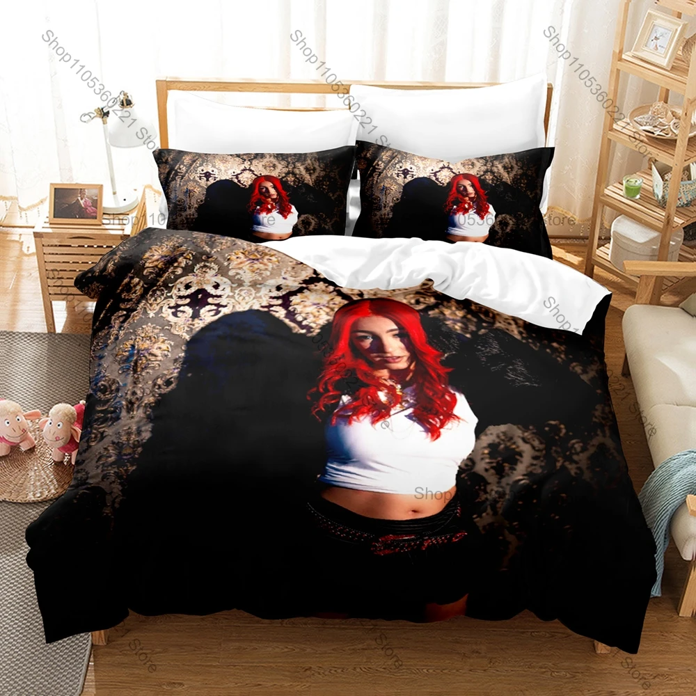 Dela Rose Bedding Set Duvet Cover + 2 Pillowcases Popular Latin Reggaeton Singer Celebrity Bedroom Decor