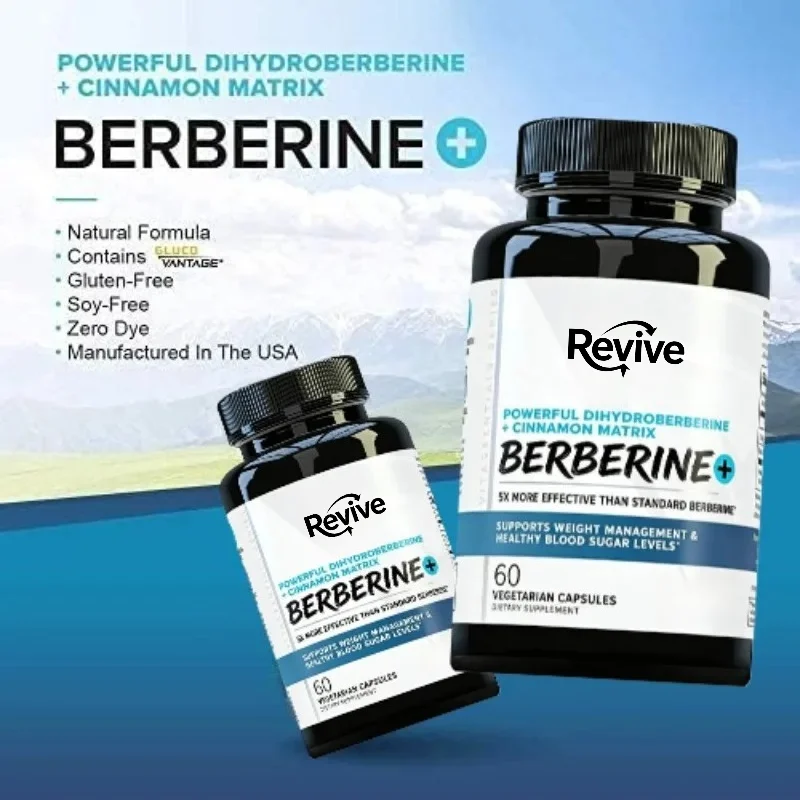 Berberine Capsules Containing Ceylon Cinnamon for Balanced Antioxidant and Overall Health Support, 60 Capsules