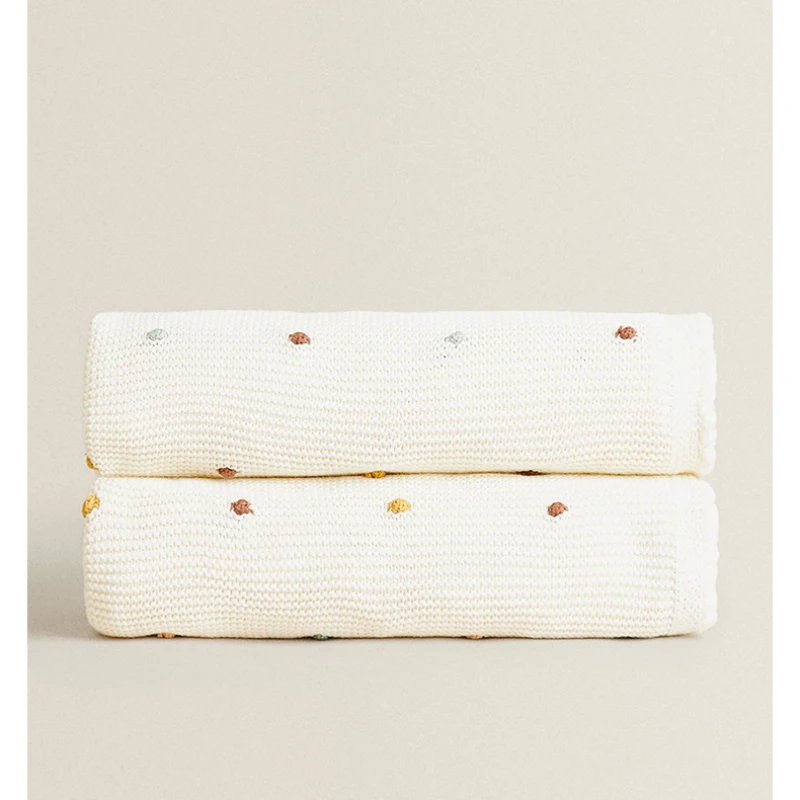 Cotton Baby Blanket Newborn Photography Sofa Knitted Cover Baby Swaddle Wrap Bedding Stroller Blanket Baby Items Mother Kids