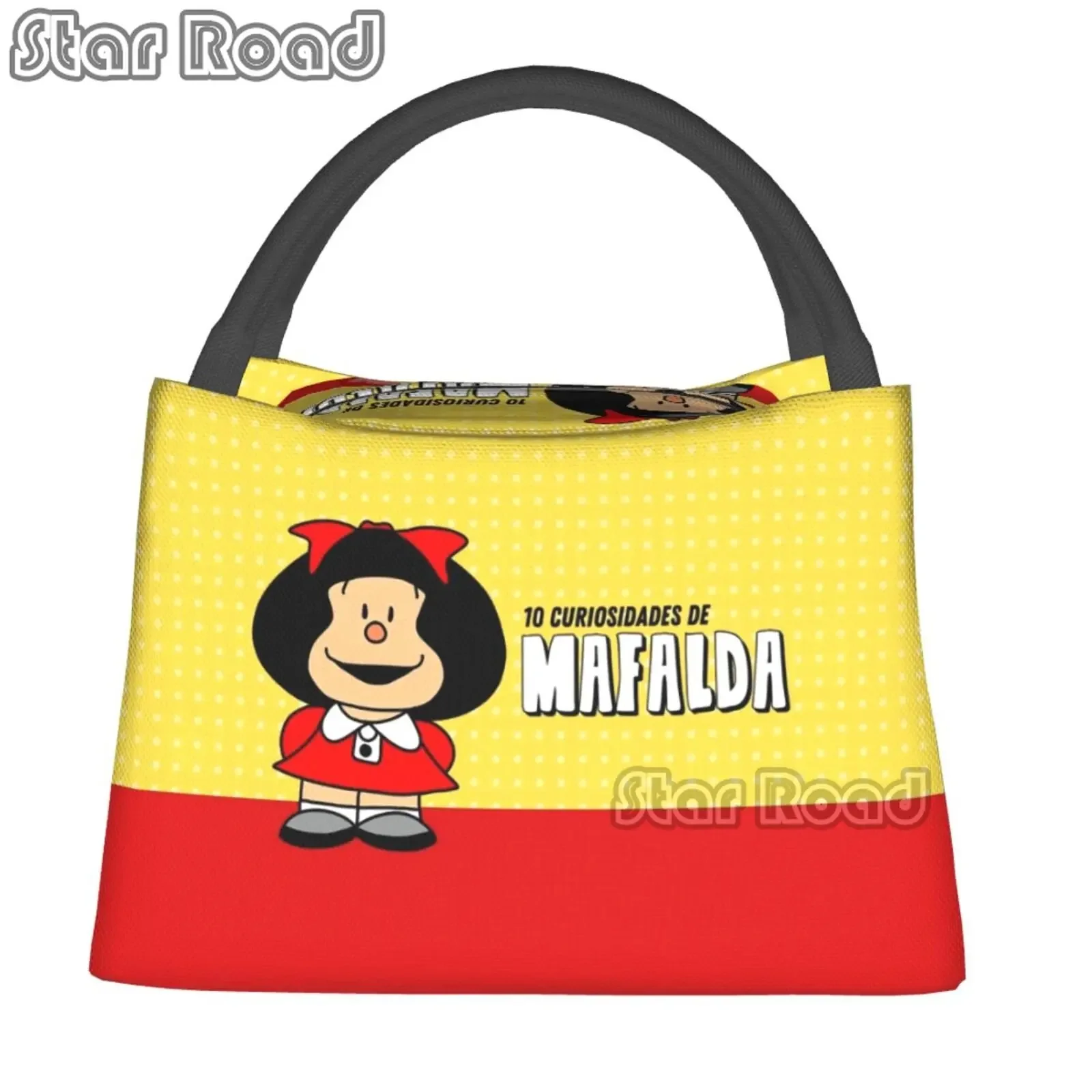 Mafalda Quino Lunch Bag for Child Cartoon Designer Lunch Box Leisure Picnic Cooler Bag Portable Thermal Lunch Bags for School