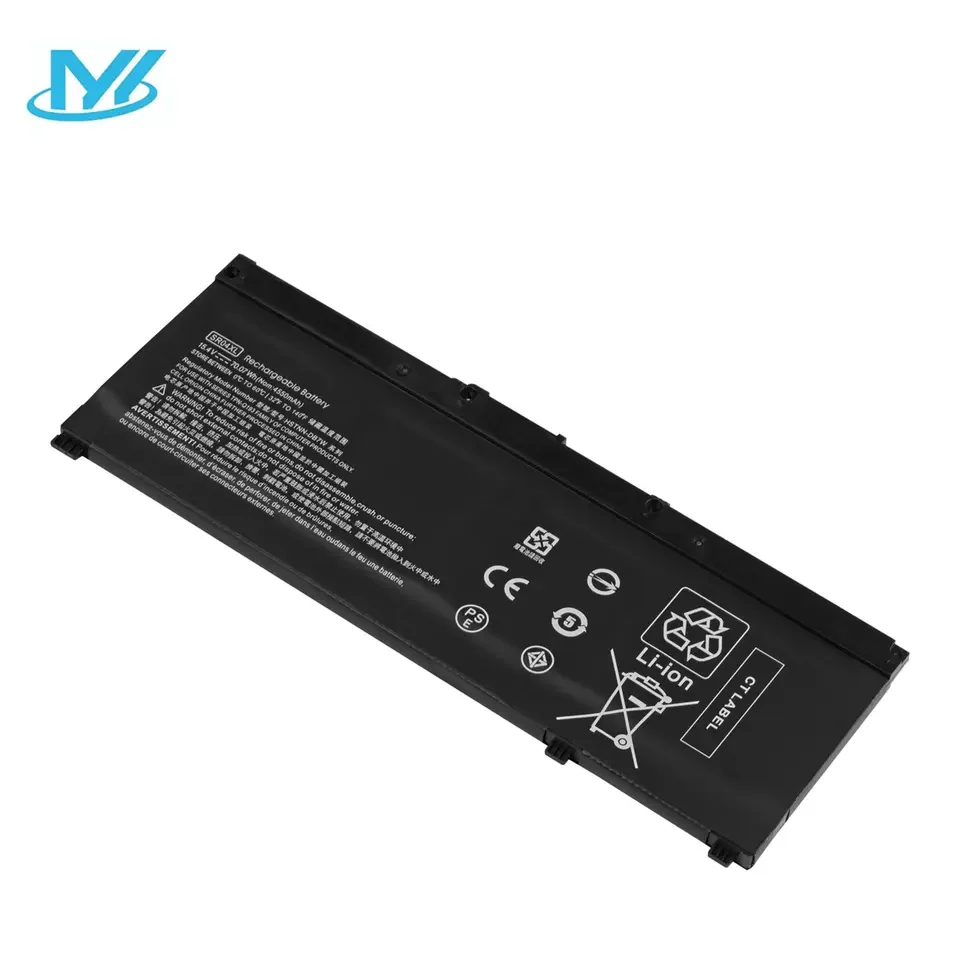 4000MAH SR04XL Laptop Battery Lithium ion Battery 15.4V 70.07Wh 4550mAh 4cell For HPOMEN 15-CE000 Series HSTNN-IB7Z Battery