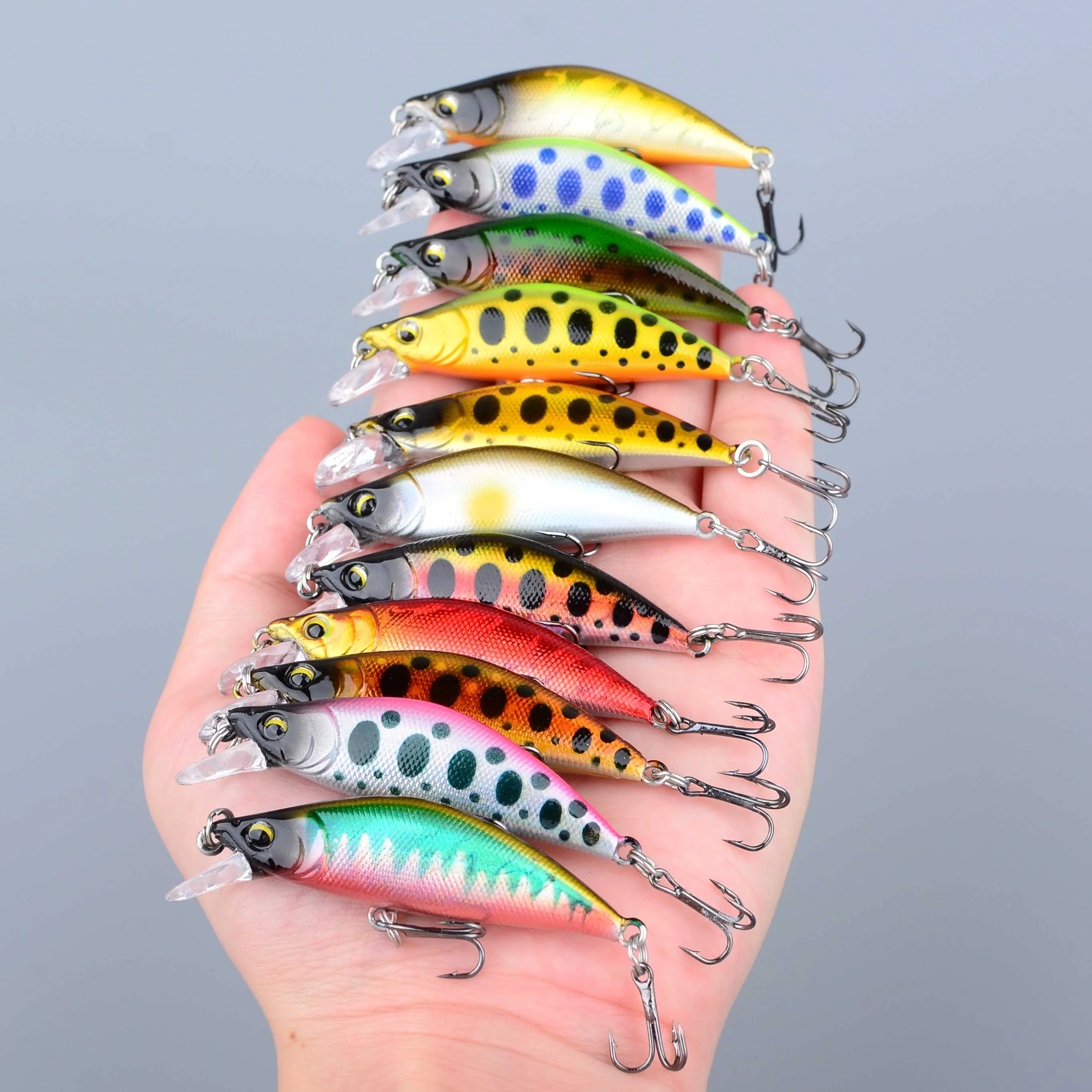 Señuelo minnow mini wobbler hundible para perca en aguas profundas - imagen 2