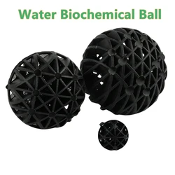 Black Aquarium Purification Filter Fish Tank Water Filtration Balls Biochemical Material Inner Belt Cotton Accessories 1PC