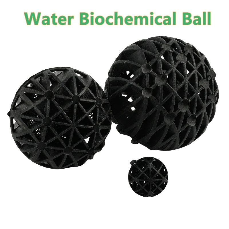 Black Aquarium Purification Filter Fish Tank Water Filtration Balls Biochemical Material Inner Belt Cotton Accessories 1PC