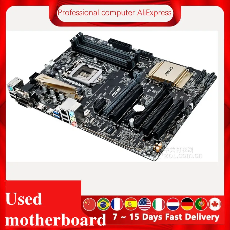 For Asus B150-PRO D3 Original Used Desktop Intel B150 B150M DDR3 Motherboard LGA 1151  i7/i5/i3 USB3.0 SATA3