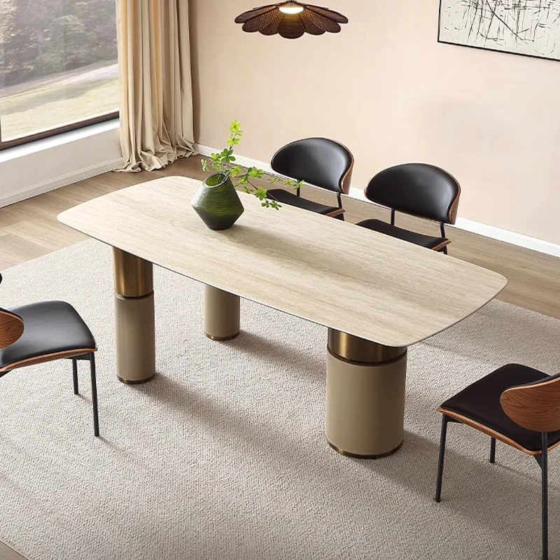 

※a Nordic Style Modern Dining Room Set Italian Luxury Design Home Furniture Marble Top Dining Table