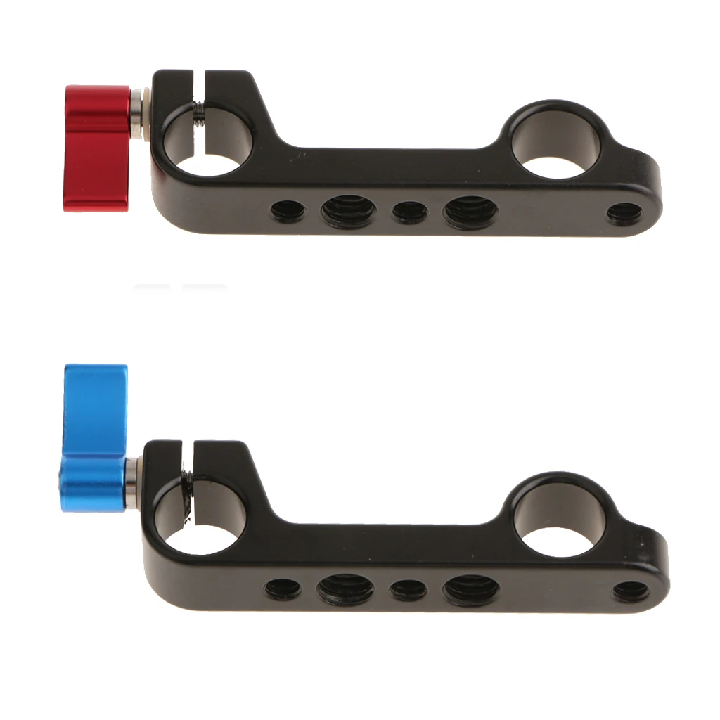 Soporte de abrazadera de varilla doble de 15 mm para soporte de plataforma de sistema de cámara de 1/4" y 3/8"