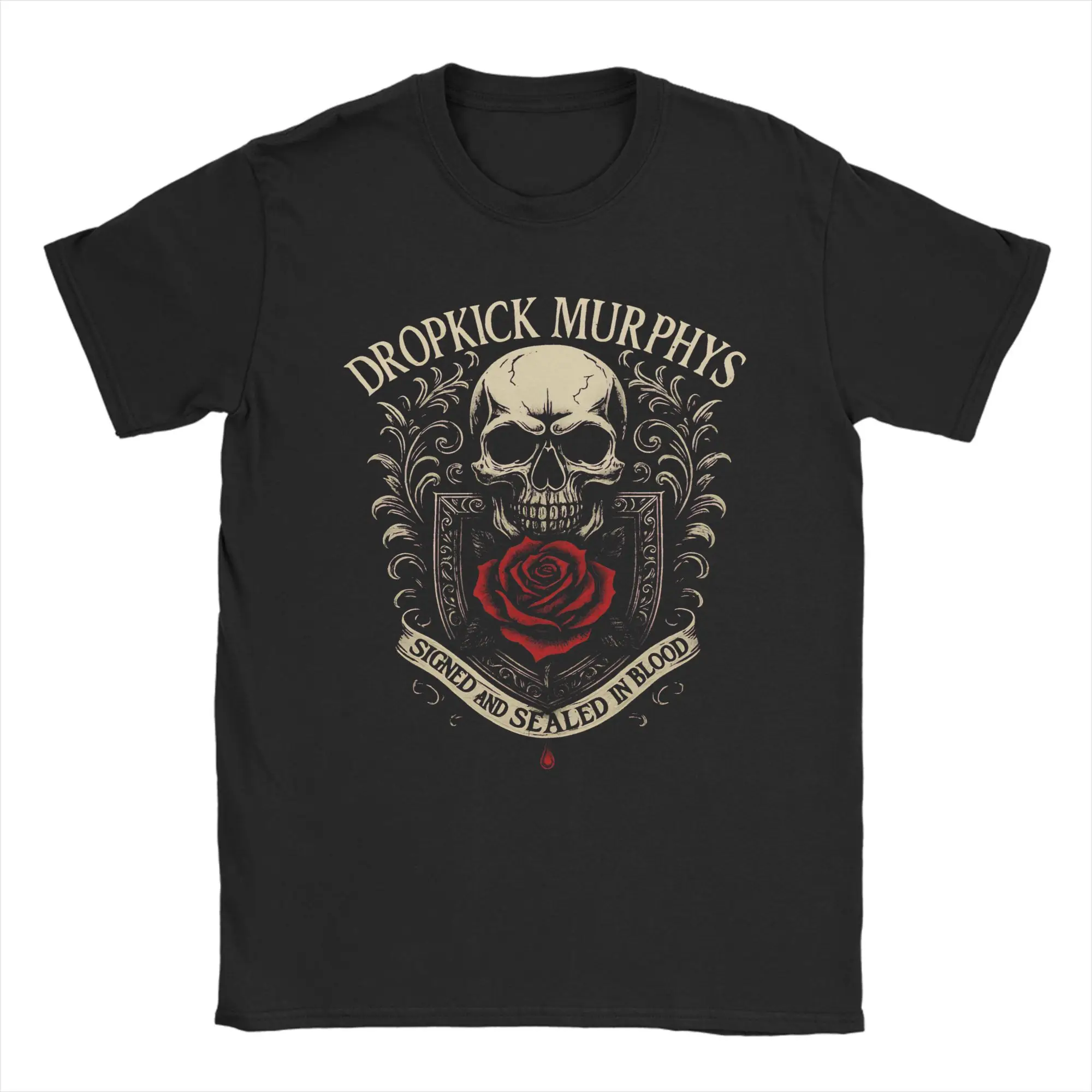 Casual T-Shirt Beach Dropkick Murphys Signed And Sealed In Blood Fashion T Shirts Cotton Tshirt for Men Classic Print Clothes