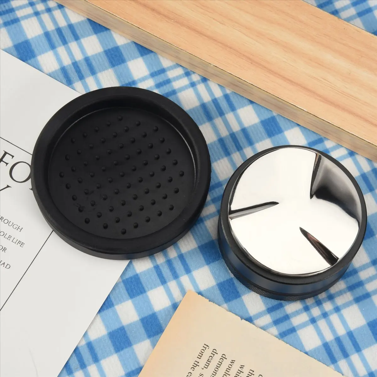 Distribuidor de Café A47T, Nivelador de Café, Tamper para Portafiltro Sage de 54mm, Acessórios para Barista