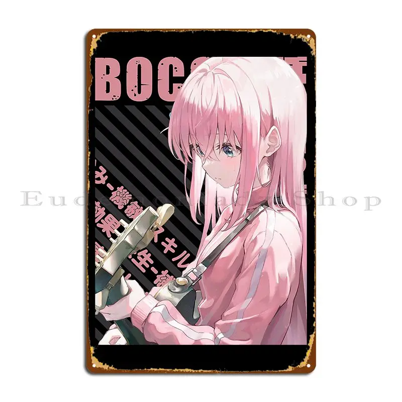 Bocchi The Rock Hitori Gotou Metal Sign Poster Pub Personalized Designing Club Tin Sign Poster