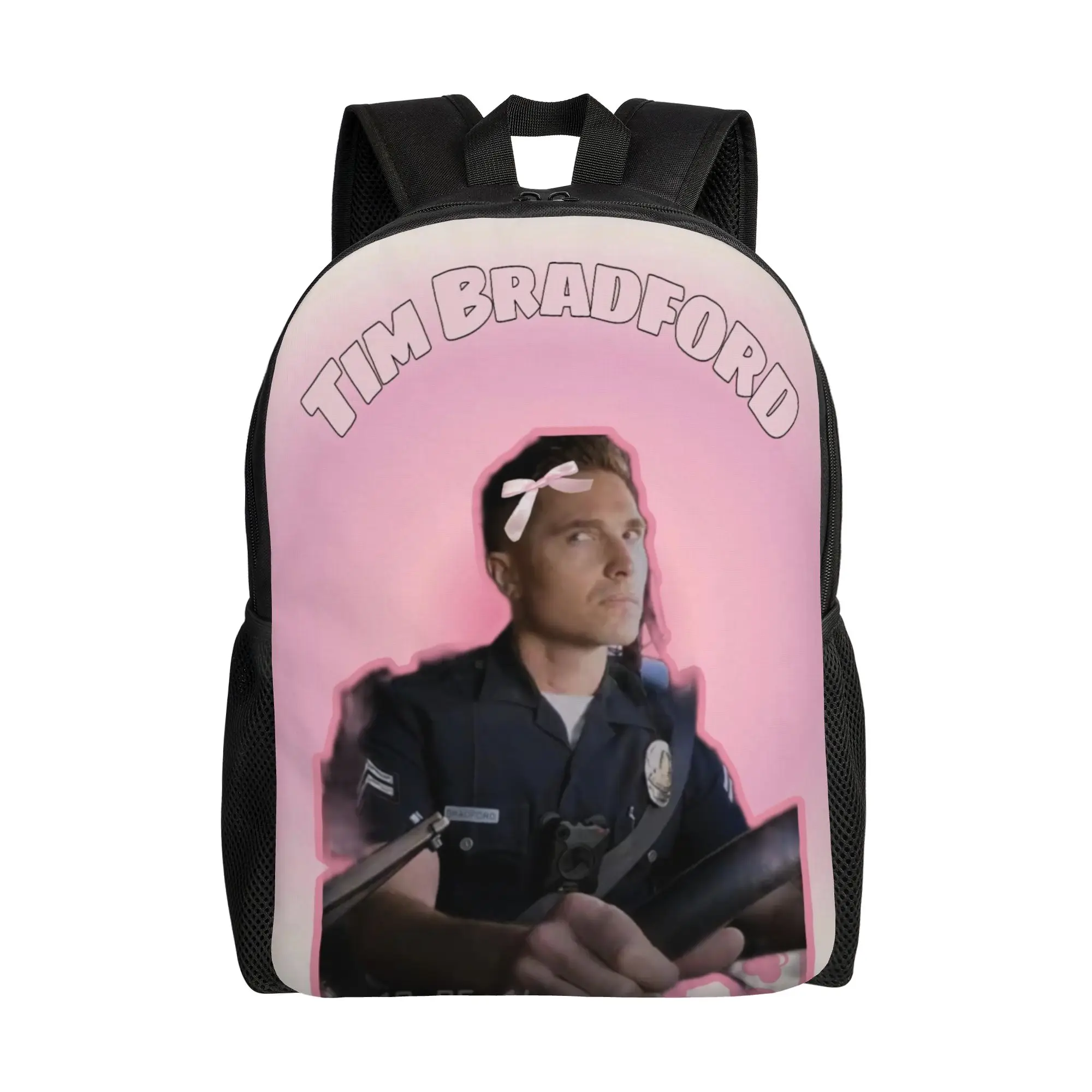 

Рюкзак для студентов Tim Bradford TV Series, прочный, из полиэстера, милый, для старшей школы, для походов, красочный.