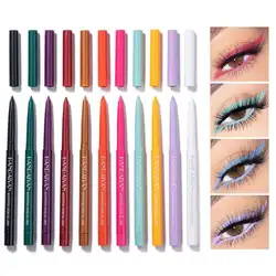 Korean Matte Eyeliner Gel Pencil Easy To Wear Colorful White Yellow Blue Eye Liner Pen Cream Women Eye Makeup Cosmetics 20 Color