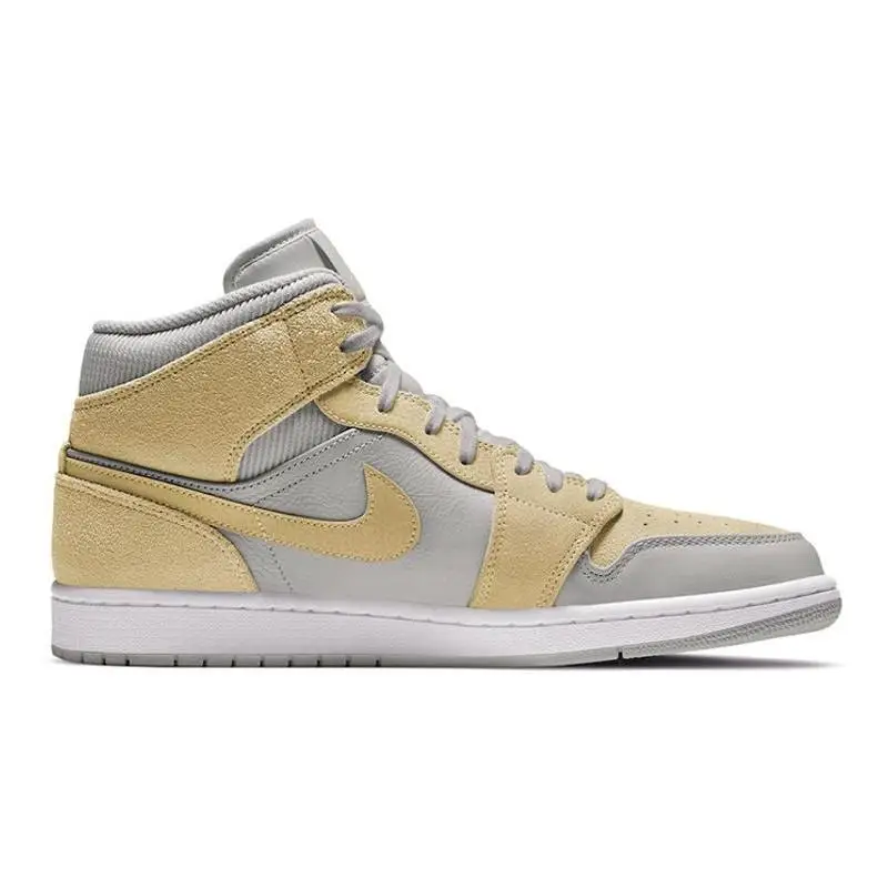 Nike Jordan 1 Mid Mixed Textures Yellow Sneakers shoes DA4666-001