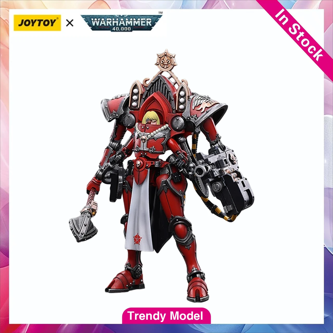 

【TM】JOYTOY Warhammer 40 Adepta Sororitas Paragon Warsuit Sister Merewal Scale 1/18 Action Figure Model Toys Gift