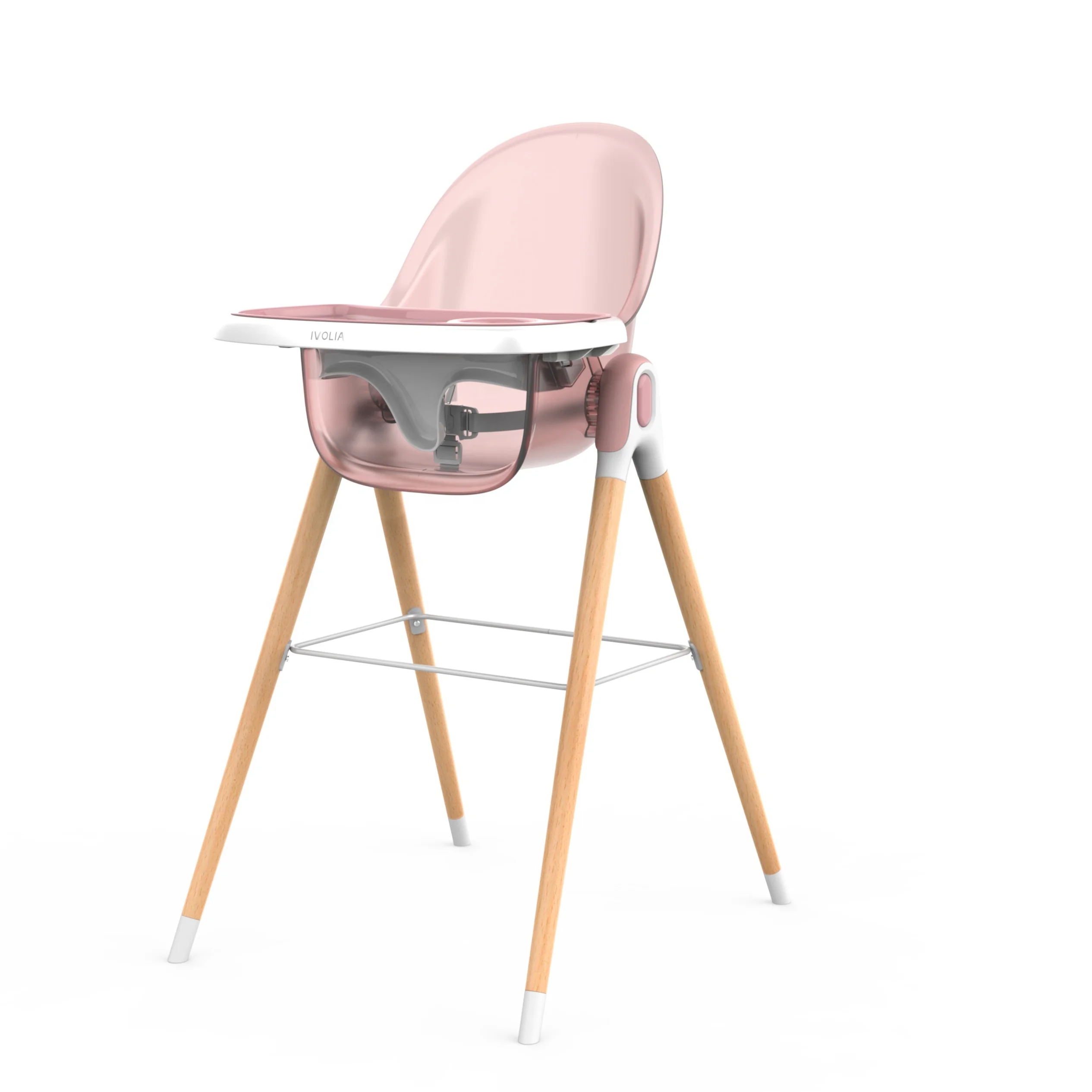 IVOLIA EN14988 new Plastic steel leather function feeding dining Europe baby high chair