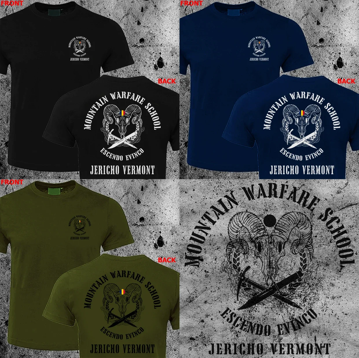 US Army Mountain Warfare School Training Center T-Shirt 100% Cotton O-Neck Short Sleeve Summer Casual Mens T-shirt Size S-3XL