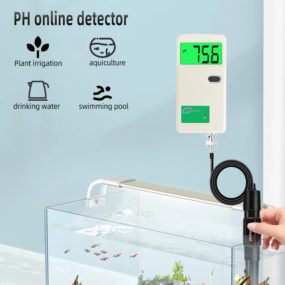 PH-3012 Digital PH Meter 0.1 Accuracy Backlight Water Quality Tester DC 9V Battery Laboratory Drinking Water Hydroponics