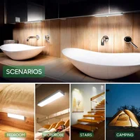 Kitchen Usb Rechargeable Led Lamp LED Night Light With Motion Sensor Cupboard for Cabinets Home and Decoration Lights Wardrobe 2