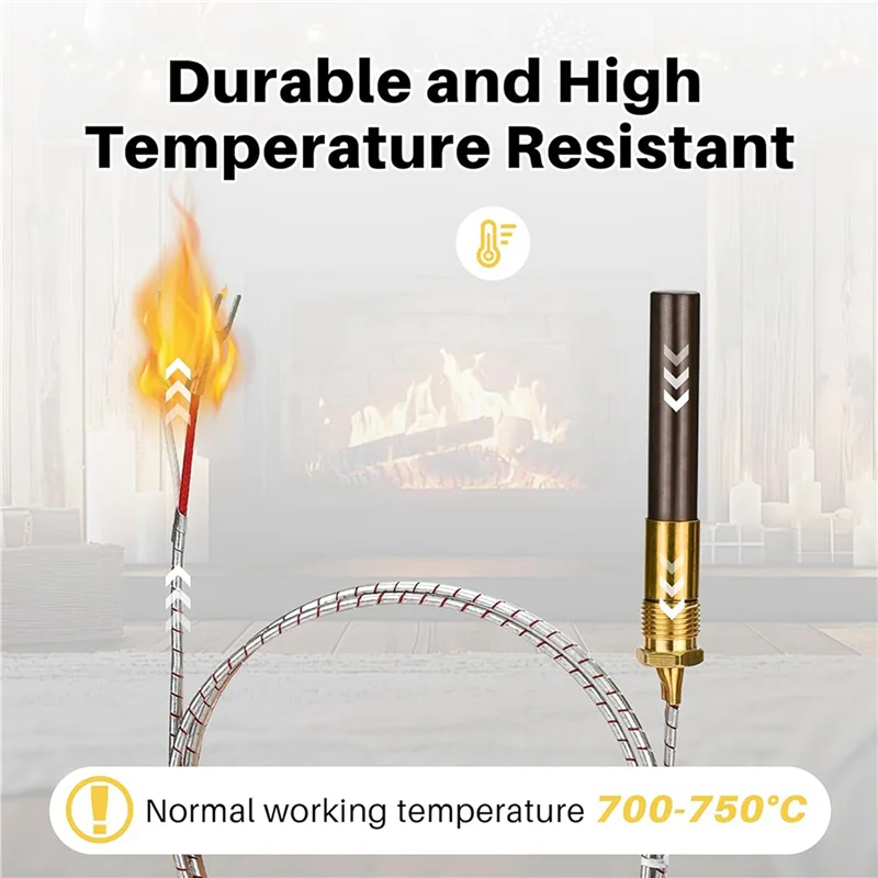 B08B-2X Термопара для газовой фритюрницы, запасные части для термобатареи для фритюрницы для 60125501, замена газовой фритюрницы