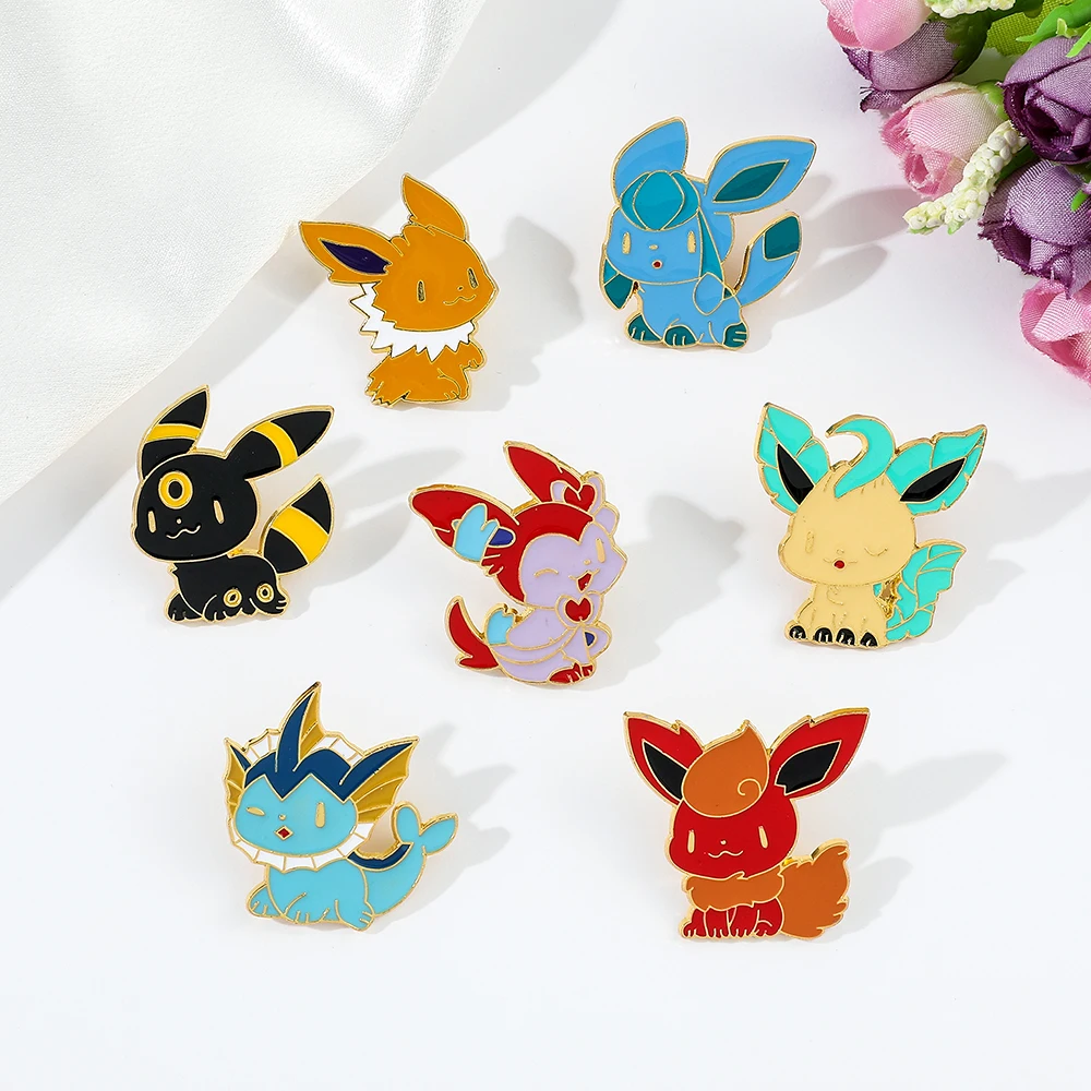 Pokemon smalto Pin Anime figure Pikachu Gengar spille borsa spilla distintivi su zaino gioielli decorativi per regalo per bambini