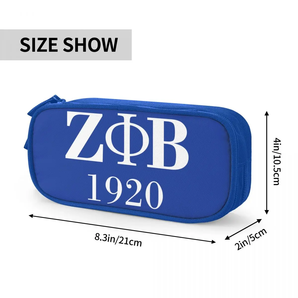 مخصص زيتا فاي بيتا مقلمة بشكل جذاب فتاة صبي تخزين كبير قلم رصاص الحقيبة الطلاب القرطاسية