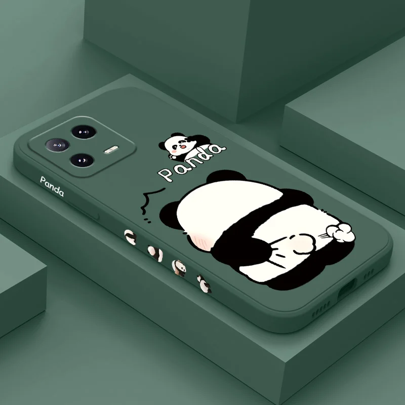 Custodia per telefono solletico Panda per Xiaomi Mi 14T 14 13 13T 12 12X 12T 12S 11 11T Ultra 10 10T 9 9T 9SE Pro Lite Cover in Silicone liquido