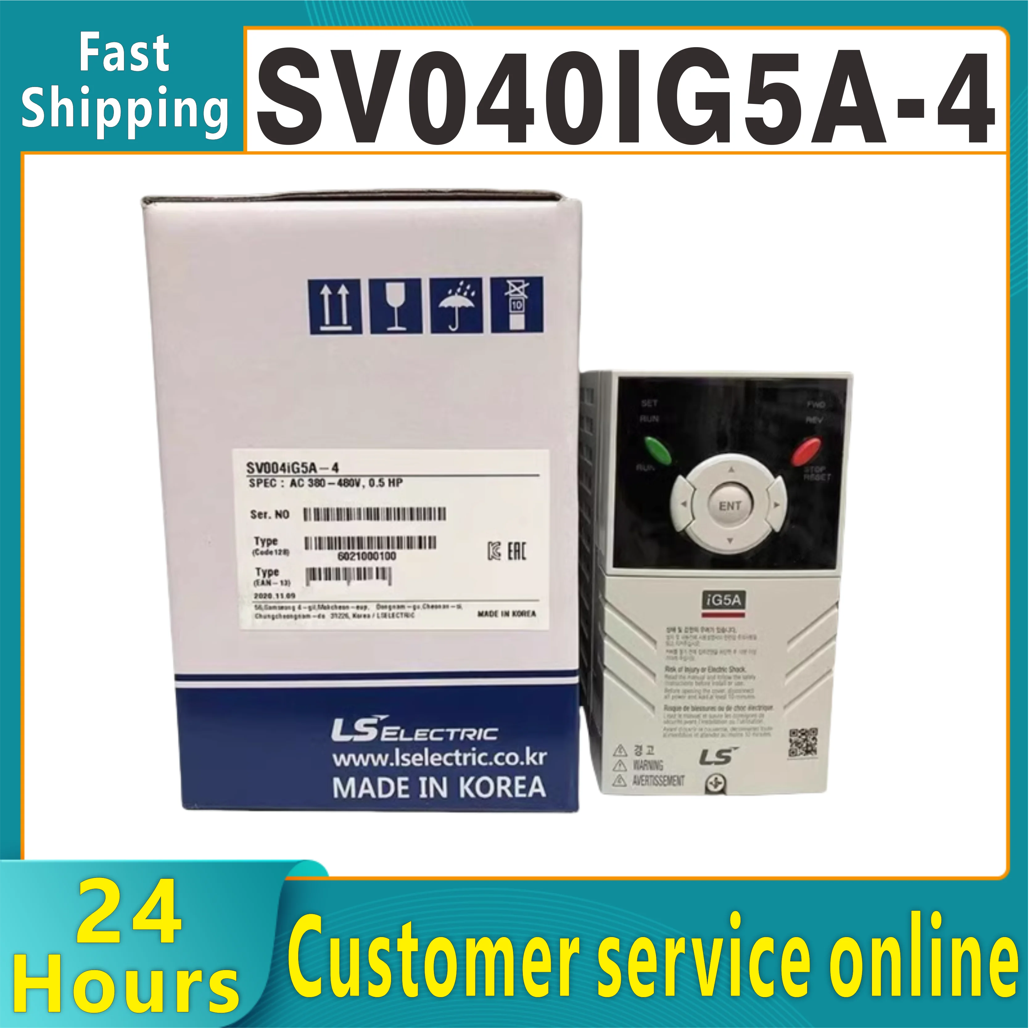 

Оригинальный преобразователь частоты SV040IG5A-4 IG5A 4 кВт трехфазный преобразователь частоты 380 В контроллер