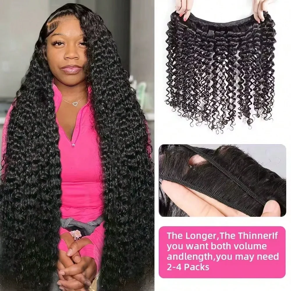 Tief gelockte Echthaar-Bündel, Kinky Curly Haarbündel, Brasilianisches Rohhaar zum Weben, 12-34 Zoll Echthaar, Burmesische Lockige Haarbündel – Detail 6