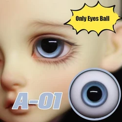 Bola de ojos de cristal para muñeca BJD, 12MM, 14MM, 16MM, compatible con 1/6, 1/4, 1/3, hecha a mano, accesorios de bricolaje para regalo de niña